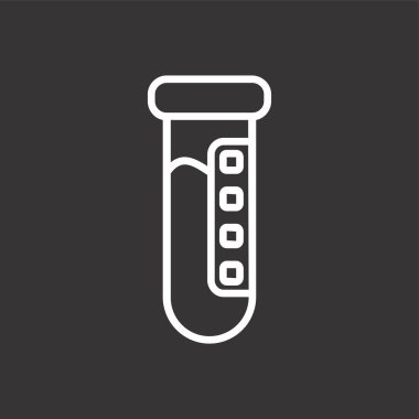 analiz simgesi, vektör illüstrasyonu basit tasarım