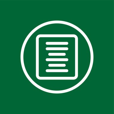 Orta Hizalama simgesi, vektör illüstrasyonu basit tasarım