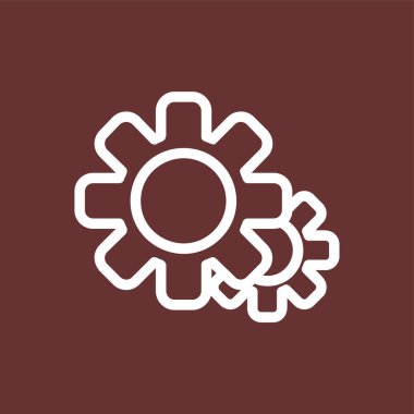 ayarlar simgesi, vektör illüstrasyonu basit tasarım