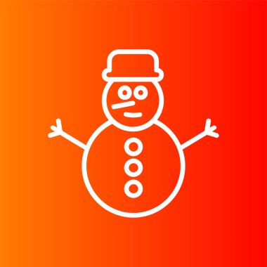 Kardan Adam simgesi, vektör illüstrasyonu basit tasarım