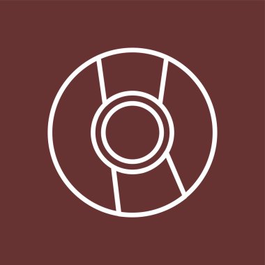 CD simgesi, vektör illüstrasyonu basit tasarım