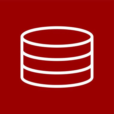 veritabanı simgesi, vektör illüstrasyonu basit tasarım