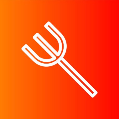 Fork icon, vector illustration simple design