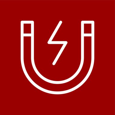 Megnet simgesi, vektör illüstrasyonu basit tasarım