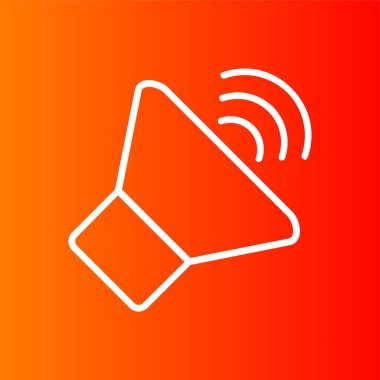 hoparlör simgesi, vektör illüstrasyonu basit tasarım