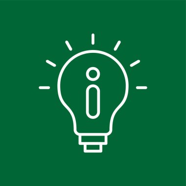 fikir simgesi, vektör illüstrasyonu basit tasarım