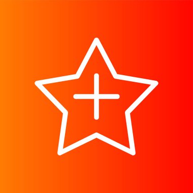 Favori Simge, vektör illüstrasyonu basit tasarım