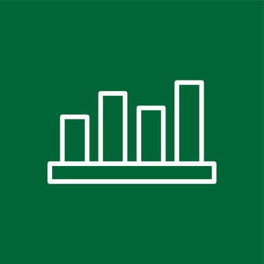 İstatistiksel simge, vektör illüstrasyonu basit tasarım