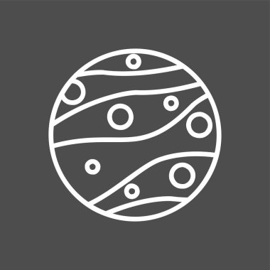 Mars simgesi, vektör illüstrasyonu basit tasarım