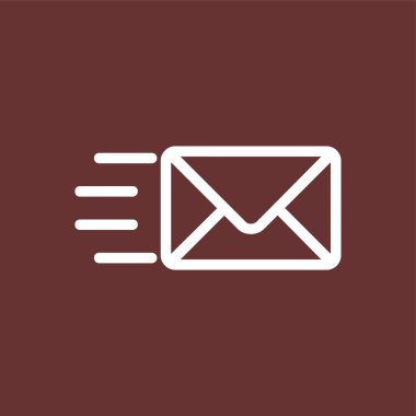 Message icon, vector illustration simple design