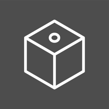 kutu simgesi, vektör illüstrasyonu basit tasarım