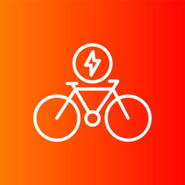 bisiklet simgesi, vektör illüstrasyonu basit tasarım