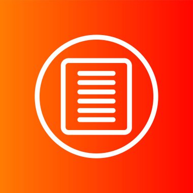 Metin simgesini, vektör illüstrasyonunu basit tasarımı meşrulaştır