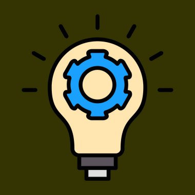 strateji simgesi, vektör illüstrasyonu basit tasarım