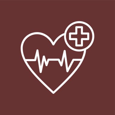 Sağlık hizmeti simgesi, vektör illüstrasyonu basit tasarım