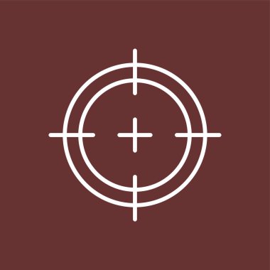 Hedef simgesi, vektör illüstrasyonu basit tasarım