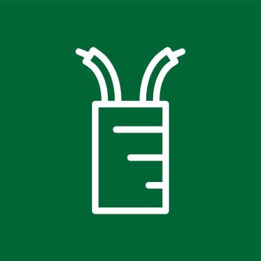 Kablo simgesi, vektör illüstrasyonu basit tasarım