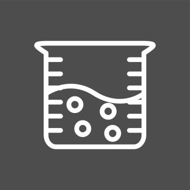 Beher simgesi, vektör illüstrasyonu basit tasarım