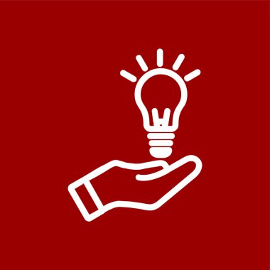 fikir simgesi, vektör illüstrasyonu basit tasarım