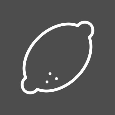 limon simgesi, vektör illüstrasyonu basit tasarım