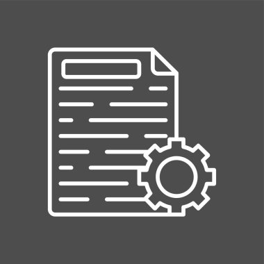 İçerik yönetimi simgesi, vektör illüstrasyonu basit tasarım