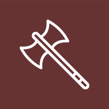 Balta simgesi, vektör illüstrasyonu basit tasarım