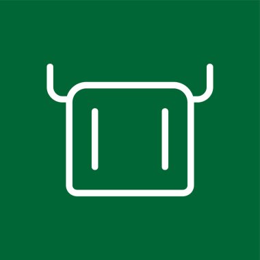 Havlu simgesi, vektör illüstrasyonu basit tasarım