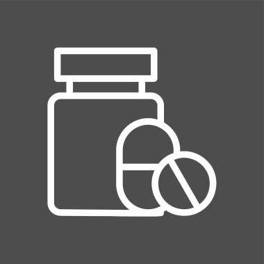 tıp simgesi, vektör illüstrasyonu basit tasarım