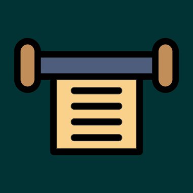 kaydırma simgesi, vektör illüstrasyonu basit tasarım