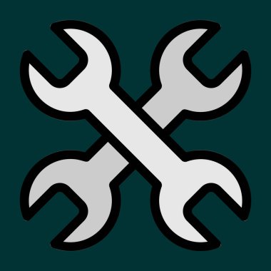 Simgeyi düzelt, vektör illüstrasyonu basit tasarım