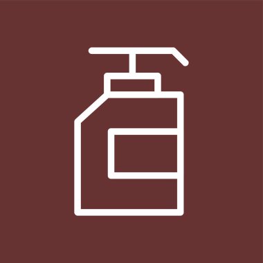 El dezenfektanı simgesi, vektör çizimi basit tasarım