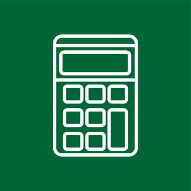Calculator icon, vector illustration simple design