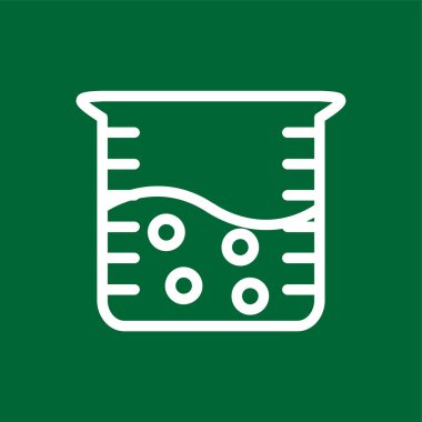 Beher simgesi, vektör illüstrasyonu basit tasarım