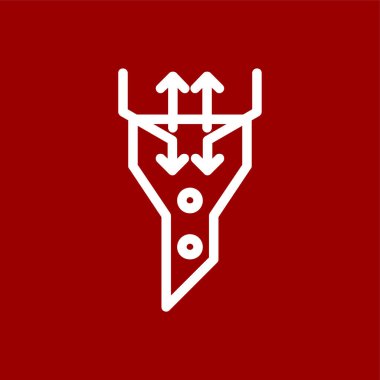 Satışlar Huni simgesi, vektör illüstrasyonu basit tasarım