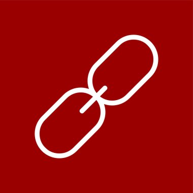 link simgesi, vektör illüstrasyonu basit tasarım