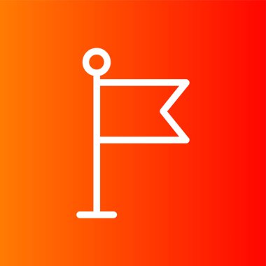 bayrak simgesi, vektör illüstrasyonu basit tasarım