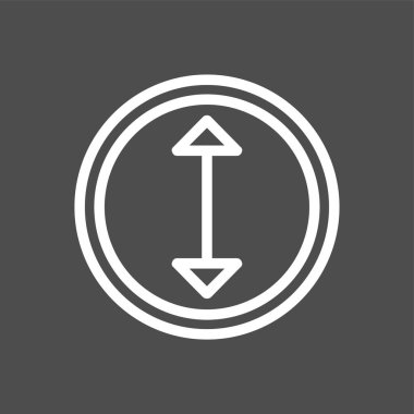 yön simgesi, vektör illüstrasyonu basit tasarım