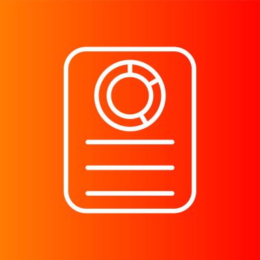 Pasta çizelgesi simgesi, vektör illüstrasyonu basit tasarım