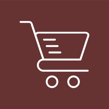 Taşıma Arabası simgesi, vektör illüstrasyonu basit tasarım