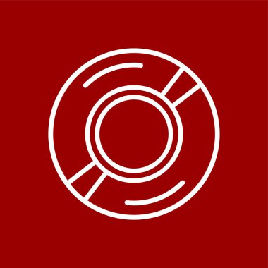 Sıkıştırılmış Disk simgesi, vektör illüstrasyonu basit tasarım