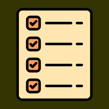 List icon, vector illustration simple design