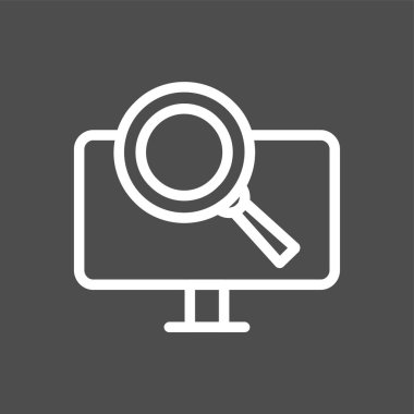 Search icon, vector illustration simple design