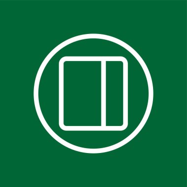 Sağ Kenarlık simgesi, vektör illüstrasyonu basit tasarım