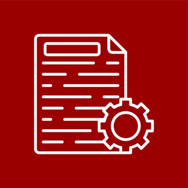 İçerik yönetimi simgesi, vektör illüstrasyonu basit tasarım