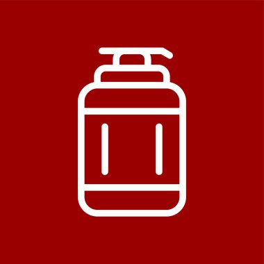 losyon simgesi, vektör illüstrasyonu basit tasarım