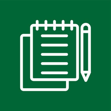 notlar simgesi, vektör illüstrasyonu basit tasarım