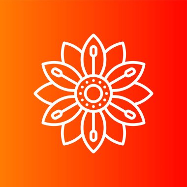 Kaplan zambağı simgesi, vektör illüstrasyonu basit tasarım