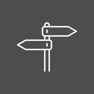 yön simgesi, vektör illüstrasyonu basit tasarım