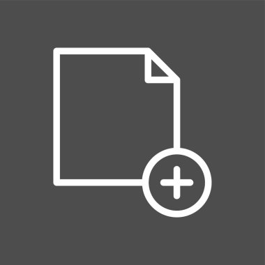 Yeni Dosya simgesi, vektör illüstrasyonu basit tasarım