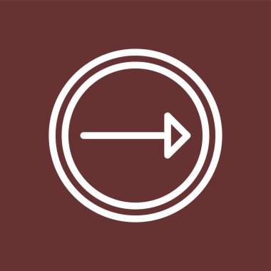 Sağ simge, vektör illüstrasyonu basit tasarım